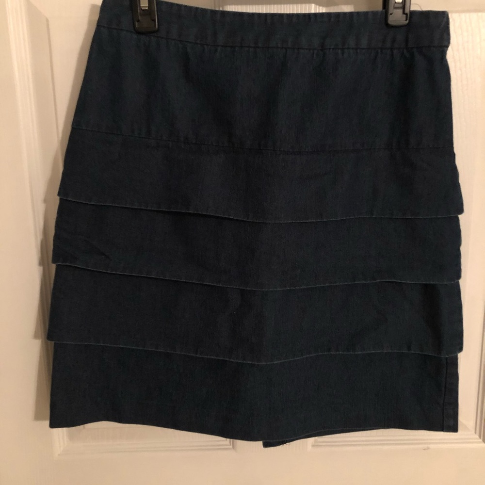 Blue Jean Layered Skirt